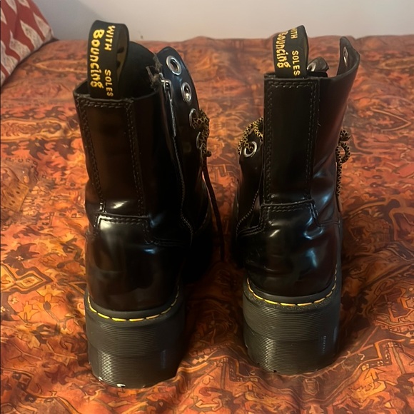 Dr. Martens Black Platform Combat Boots - Picture 6 of 6